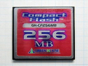 *GREEN HOUSE CompactFlash 256MB used * postage 63 jpy ~