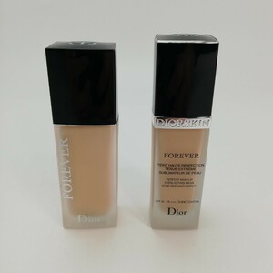 KA★1円～ 中古品 Dior ディオール スキン フォーエヴァー フルイド 、マット リキッドファンデーション おまとめ 2点セット