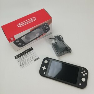 KA★1円～ 中古品 美品 Nintendo Switch Lite ニンテンドースイッチ ライト グレー 付属品あり動作確認済み 24年1月購入品