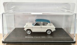 新品 未開封 マツダ キャロル 360 1962年 アシェット 国産名車コレクション 1/43 ノレブ/イクソ 旧車 ミニカー 軽自動車 D2