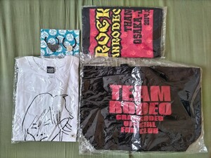 GRANRODEO グランロデオ 4個セット KISHOW 谷山紀章 Tシャツ タオル トートバッグ ヘアゴム まとめて TEAM RODEO ロデオ組 きーやんらぶ 