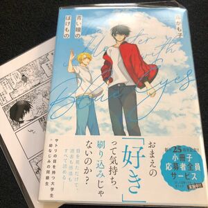 露がも子 青い瞳のばけもの アニメイト特典 ペーパー ／ BLコミック ボーイズラブ