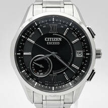 稼働品 CITIZEN EXCEED シチズン エクシード エコ・ドライブ ソーラー電波時計 CC3050-56E F150 スーパーチタニウム パーペチュアル_画像1