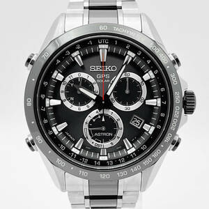 極美品 稼働品 SEIKO ASTRON セイコー アストロン 8Xシリーズ STAINLESS STEEL MODELS SBXB029 8X53 クロノグラフ セラミック ソーラーGPS