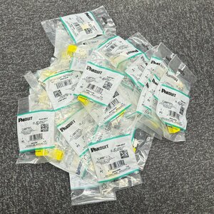 ★新品★33個セット★PANDUIT パンドウイット CJ688TGYL カテゴリ6対応 RJ45 8極8芯のユニバーサルモジュール 黄