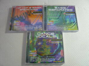 レ　CD3枚セット[HIP HOP＆SWING BREAKDOWN/BASS SEPARATES/DANCE VOCALS]中古