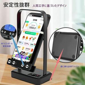 【1円スタート】スマホ振り子 ポケモン go 騒音なし 充電機能付き 1200mAhバッテリー タイミング機能 2台同時 日本語取説書付き(ブラック)の画像6