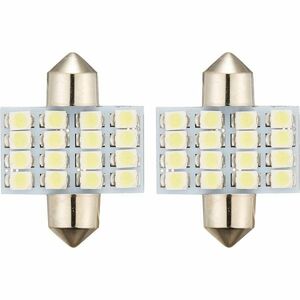 16連 4x4 高輝度LED ルームランプ ホワイト 2個セット T10×31mm 12V