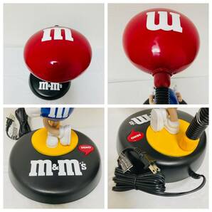 送料無料★美品【m&m's エムアンドエムズ トーキング デスクライト 箱付 動作良好】ランプ ビンテージ レトロ アンティーク USA ブルーの画像5