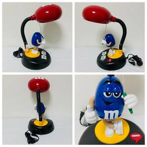 送料無料★美品【m&m's エムアンドエムズ トーキング デスクライト 箱付 動作良好】ランプ ビンテージ レトロ アンティーク USA ブルーの画像4