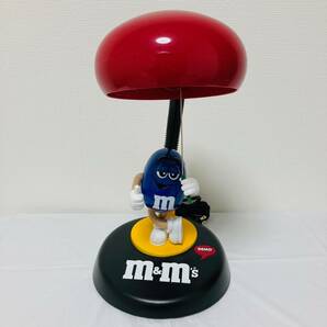 送料無料★美品【m&m's エムアンドエムズ トーキング デスクライト 箱付 動作良好】ランプ ビンテージ レトロ アンティーク USA ブルーの画像3