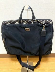 Burberry Black label ビジネスバッグ　ナイロン　2wayハンドバッグ