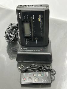 AIWA アイワ　カセットプレーヤー　HS-JX50 リモコン・バッテリー充電器付　ジャンク品
