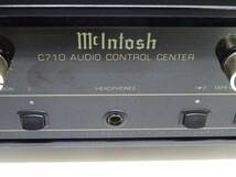 ●(KC) ◎①Mclntosh マッキントッシュ プリアンプ C710 コントロールアンプ センター オーデイオ機器 音響 AUDIO CONTROL CENTER_画像2