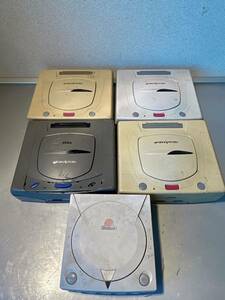 SEGA SATURN セガサターン HST-3210/1台 3220/3台 Dreamcast ドリームキャスト HKT-3000/1台 まとめて5台セット 中古現状 ジャンク