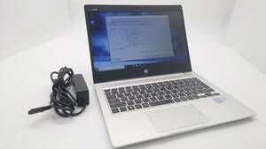 HP ProBook 430 G6 13.3型 Core i5-8265U 1.6GHz メモリ8GB SSD256GB window10 リカバリ wifi カメラ 動作品