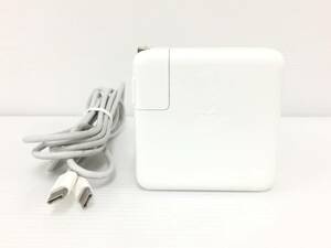 〇Apple 純正 61W USB-C Power Adapter 電源アダプタ A1718 動作品