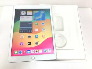 〇au iPad 第8世代 Wi-Fi＋Cellularモデル 32GB A2429(MYMJ2J/A) シルバー 〇判定 動作品