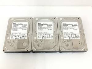 〇【3台セット】HGST HUS724020ALA640 2TB SATA 3.5インチ 消去済 内蔵ハードディスク 動作品