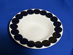 マリメッコ marimekko★『SIIRTOLAPUUTARHA シイルトラプータルハ 』DEEP PLATE ディーププレート★直径20cm・高さ5cm