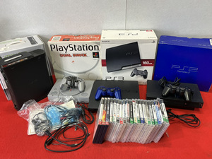 12457-05★SONY/ソニー PlayStation/PS2/PS3 本体 コントローラー付き XBOX360 ELITE ディスク計20点★