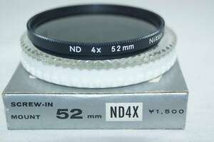 Nikon 52mm ND4X レンズフィルター ほぼ未使用品 / BB1