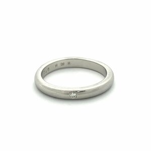 Tiffany&Co. ティファニー エルサ・ペレッティ スタッキング バンドリング Pt950 プラチナ ダイヤモンド 約 5.3g 11号 白金