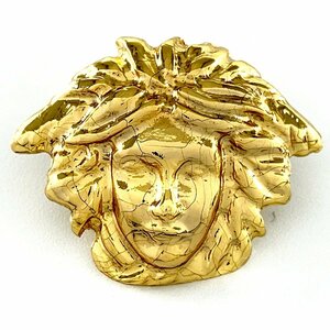 GIANNI VERSACE ヴェルサーチ メデューサ ピンバッチ ピンブローチ メタル ゴールドカラー アクセサリー