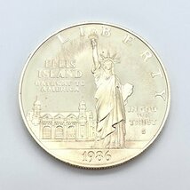 リバティ銀貨 1ドル 自由の女神 1986年 約 26.4g UNITED STATES LIBERTY COIN シルバーコイン アメリカ_画像2