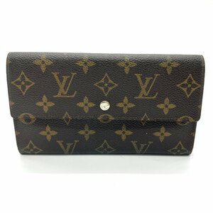 LOUIS VUITTON ルイヴィトン LV モノグラム ポルトトレゾール インターナショナル 三つ折り長財布 PVC ブラウン M61215