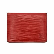 LOUIS VUITTON ルイヴィトン LV エピ ポルト2 カルト ヴェルティカル パスケース レッド M63207 SP1916_画像1