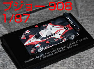 1/87 プジョー 908 HDI 7号 2008 ルマン ジェネ ビルヌーブ PEUGEOT