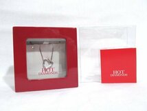 ◆未使用◆HOT DIAMOND ホットダイヤモンド*スターリングシルバー925*ネックレス*ハーフポイントダイヤ4P*ハートモチーフ*ペンダント*箱付_画像2