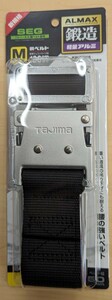 タジマ (Tajima) 安全帯 胴ベルト ワンタッチ M 黒 BWM125-BK