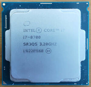 ◆高性能CPU◆Intelインテル Core i7-8700◆Win11,4コア8スレッド,3.4GHz～4.0GHz,8MB,65W,FCLGA1151,HDグラフィックス530◆デスクトップ◆