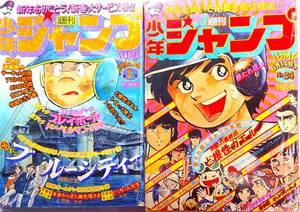 少年ジャンプ51/2,24★2冊●星野之宣/ブルーシティー包丁人味平サーキットの狼アストロドーベルマン刑事諸星大二郎プレイボール本宮●少難