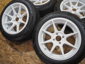 ★逆ゾリ★185/60R15 7J+30 4H100 新品 人気 軽量 ホイール 激安 1台分 アクア ヴィッツ カローラ ヤリス フィット クロスビー スイフト WH