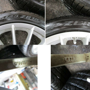 アルファロメオGT PIRELLI P.ZORO 225/40/18 20年 タイヤ＆ホイール 4本セットの画像8