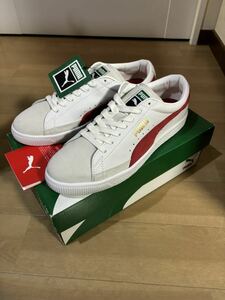 【新品28.5cm】PUMA BASKET VTG 白×赤 374922-02 プーマ バスケット ヴィンテージ ビンテージ