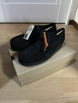 【新品27cm】Clarks Wallabee 黒スウェード クラークス ワラビー UK8 42_画像1