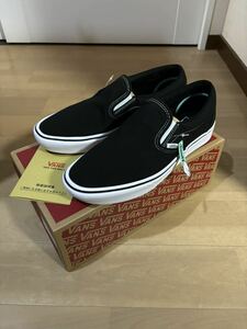 【新品28cm】VANS comfycush slip-on バンズ コンフィクッシュ スリッポン 黒×白