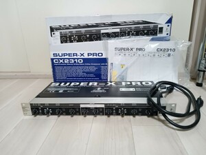 ☆ 通電確認済 ☆ BEHRINGER ベリンガー SUPER-X PRO CX2310 チャンネルデバイダー 音響機材 箱付