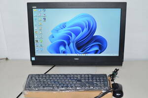 中古良品一体型パソコン NEC MK37LG-T Windows11+office 高性能core i3-6100/爆速SSD256GB/メモリー8GB/21.5インチ/DVD-ROM搭載