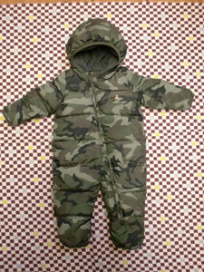 〇●【USED】baby Gap ギャップ 中綿入り防寒着 迷彩柄 サイズ70 6-12Ｍ●〇