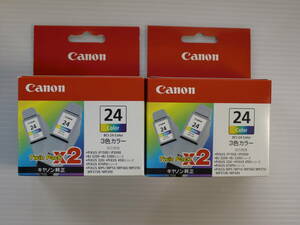 ★ 未開封 ☆ 純正品 Canon BCI-24 Colors インク ★ 3色カラー ◆ 2個セット × 2箱 計4個 ☆ PIXUS ★ 期限切れ ☆