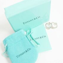 美品□Tiffany＆Co./ティファニー エルサペレッティ SV925 オープンハート ピアス アクセサリー シルバーカラー 箱付き 総重量2.84g_画像2