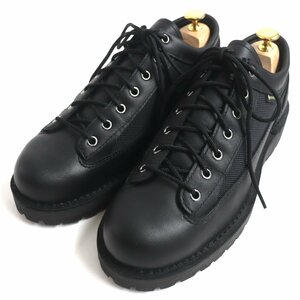 未使用品 Danner ダナー D121008 フィールドロー GORE-TEX ゴアテックス ロゴ刻印入り レザー ローカットスニーカー ブラック 26 メンズ