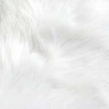 極美品 シルバーフォックス FOX 本毛皮ショール ホワイト レディース_画像3