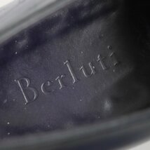 美品 Berluti ベルルッティ 2019年製 デムジュール カリグラフィ レザーシューズ ブルー 9.5 保存袋付き イタリア製 メンズ_画像6