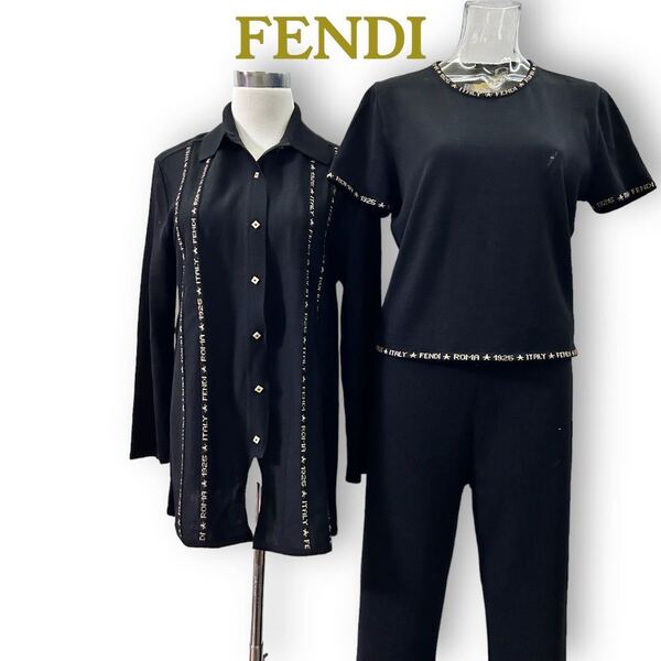フェンディ*稀少デザイン ニット アンサンブル*FENDI ROMA 1925